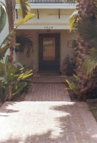 Entrance to Mozumdar's Hollywood home